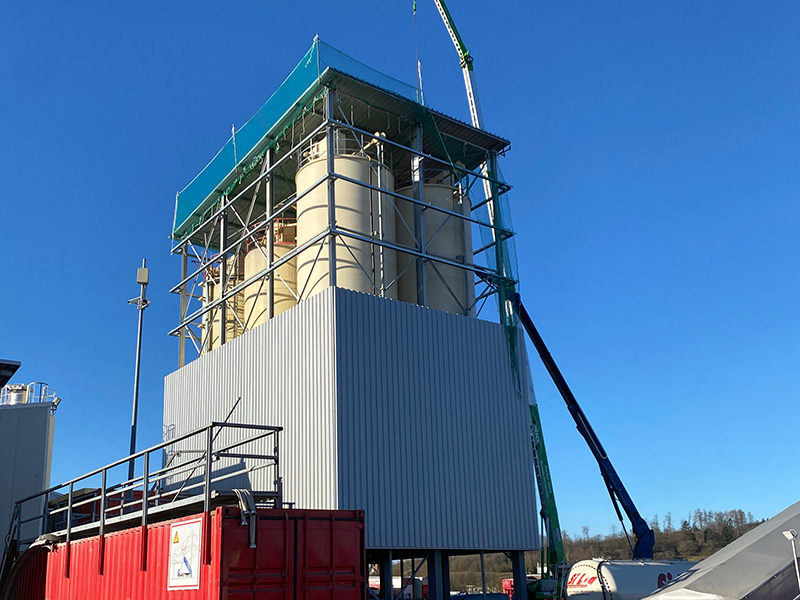 2021 Einhausung Silo Hochsilolager