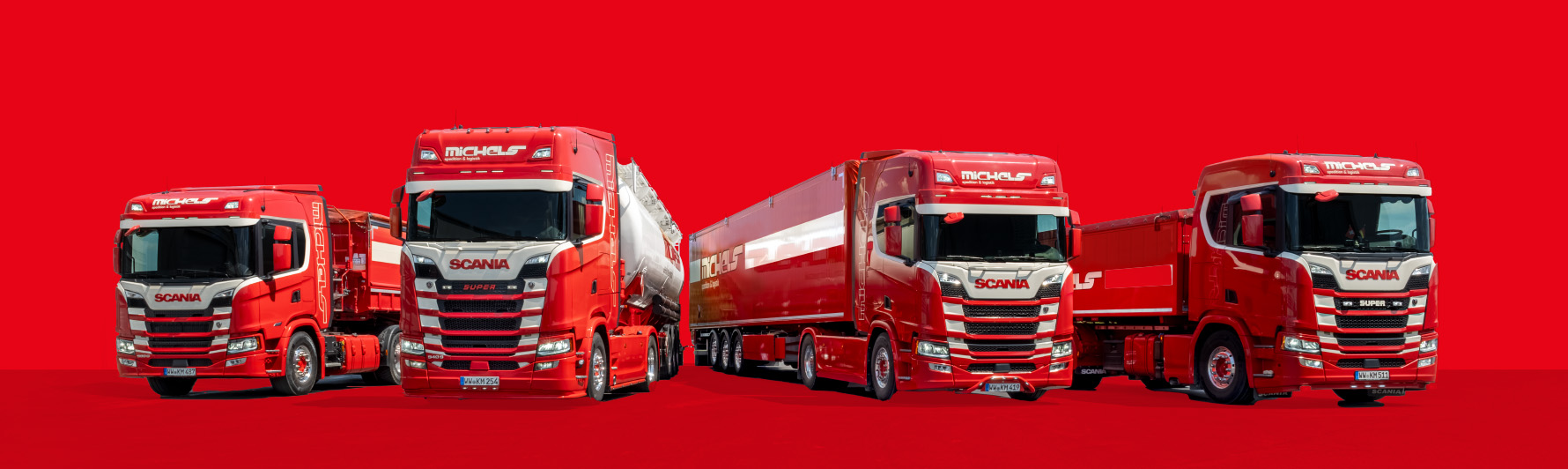 Flotte Lkw Spedition Karl Michels