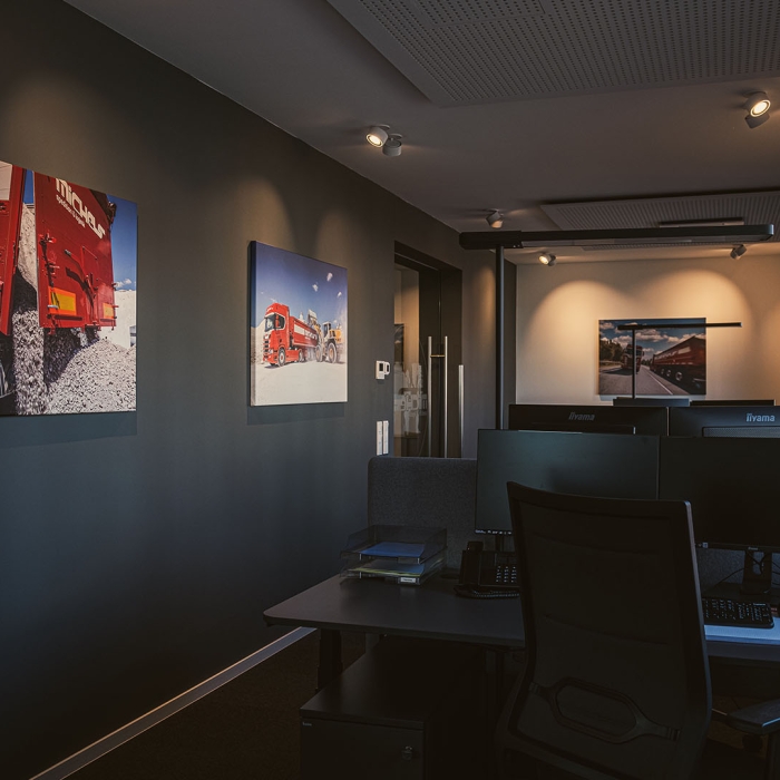 Büroanbau Modern Grau Spedition 